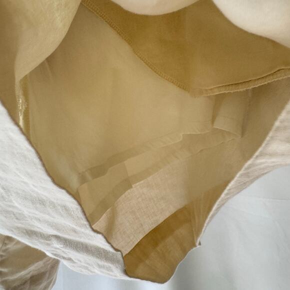 Joelik Womens M Lined Linen Blend Soft Shorts Off White Old Money Neutral Casual - Picture 7 of 12